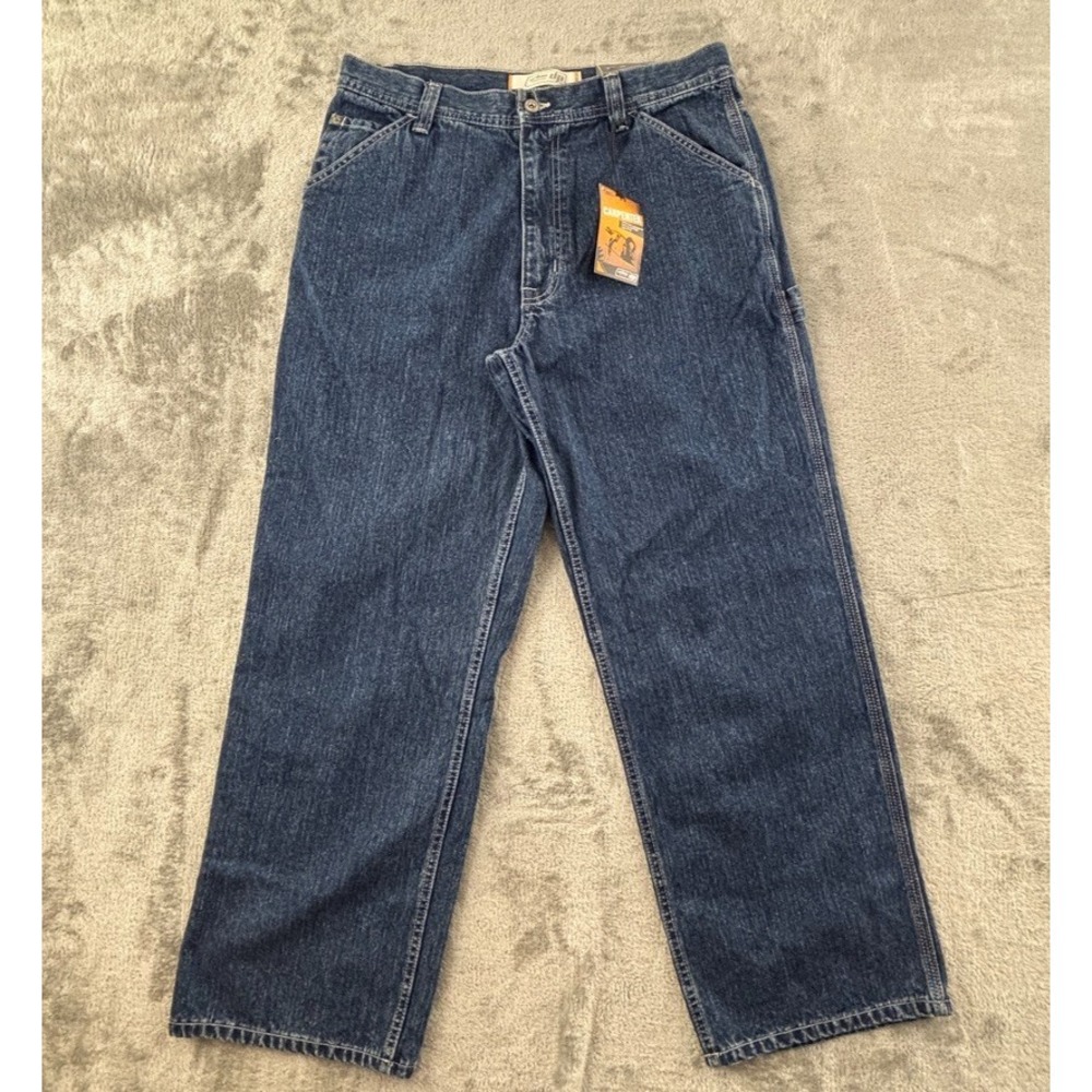 Vintage Urban Pipeline UP Carpenter Jeans Mens 33x30 Dark Wash Loose Baggy Fit